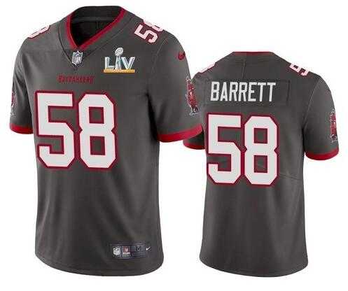 Nike Men & Women & Youth Buccaneers 58 Shaquil Barrett Gray 2021 Super Bowl LV Vapor Untouchable Limited Jersey,We sell and wholesale Nike Men & Women & Youth Buccaneers 58 Shaquil Barrett Gray 2021 Super Bowl LV Vapor Untouchable Limited Jersey on line form chian!